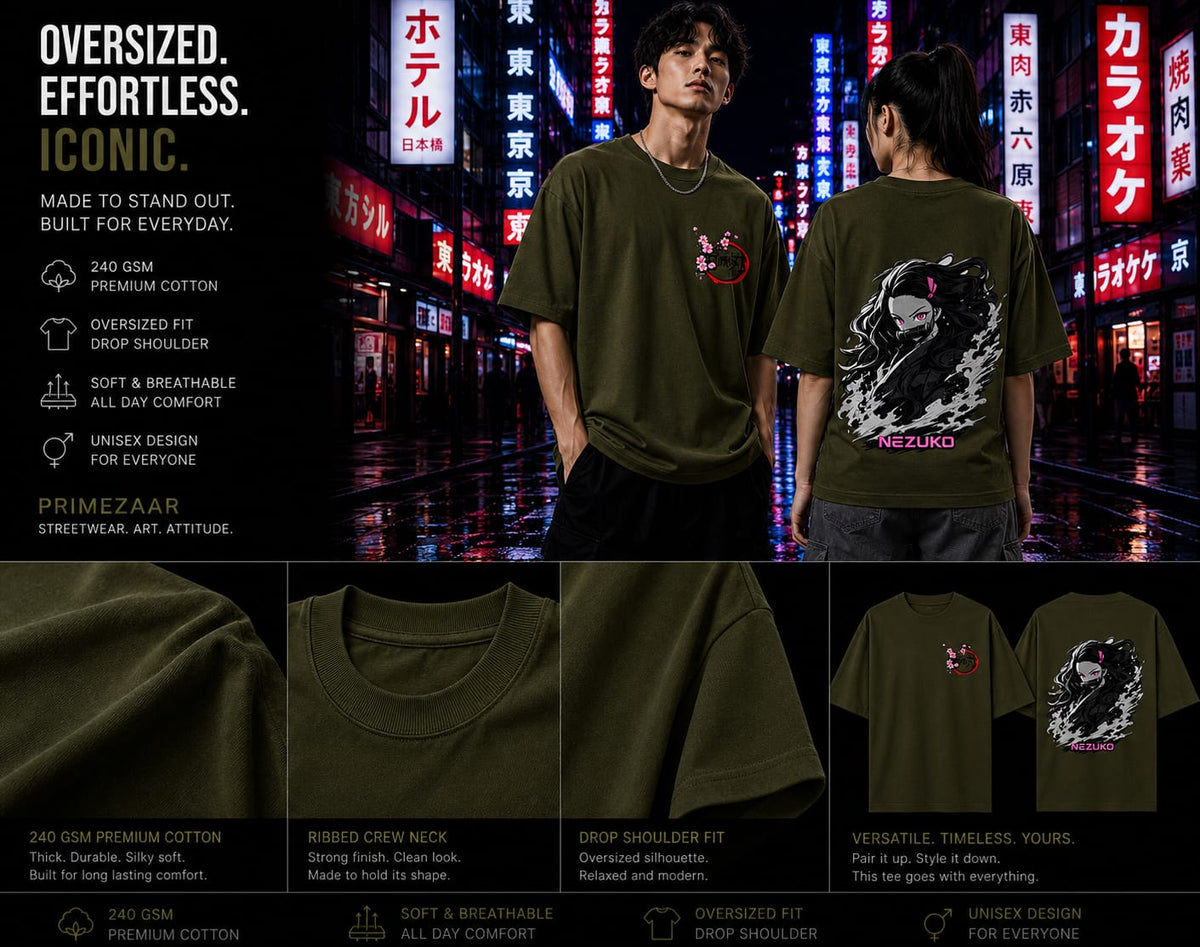 Nezuko Kamado | Demon Slayer | Unisex Oversized Classic Tee