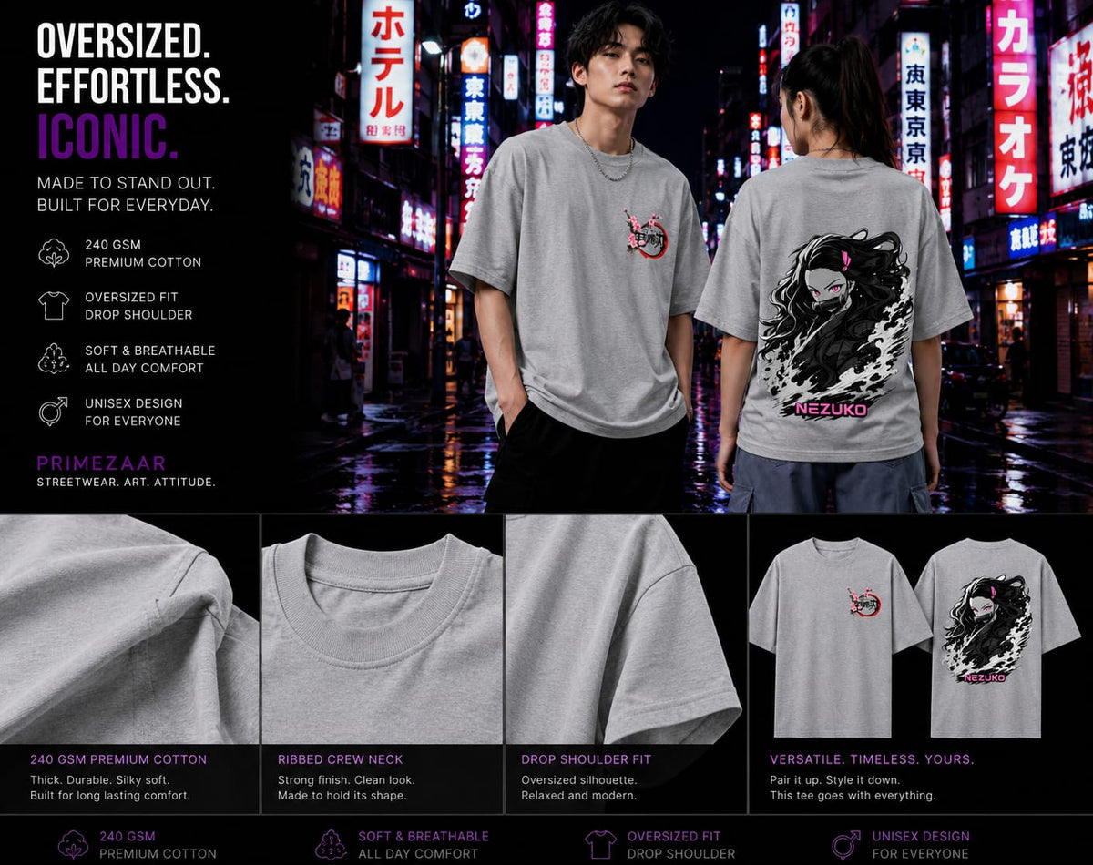 Nezuko Kamado | Demon Slayer | Unisex Oversized Classic Tee