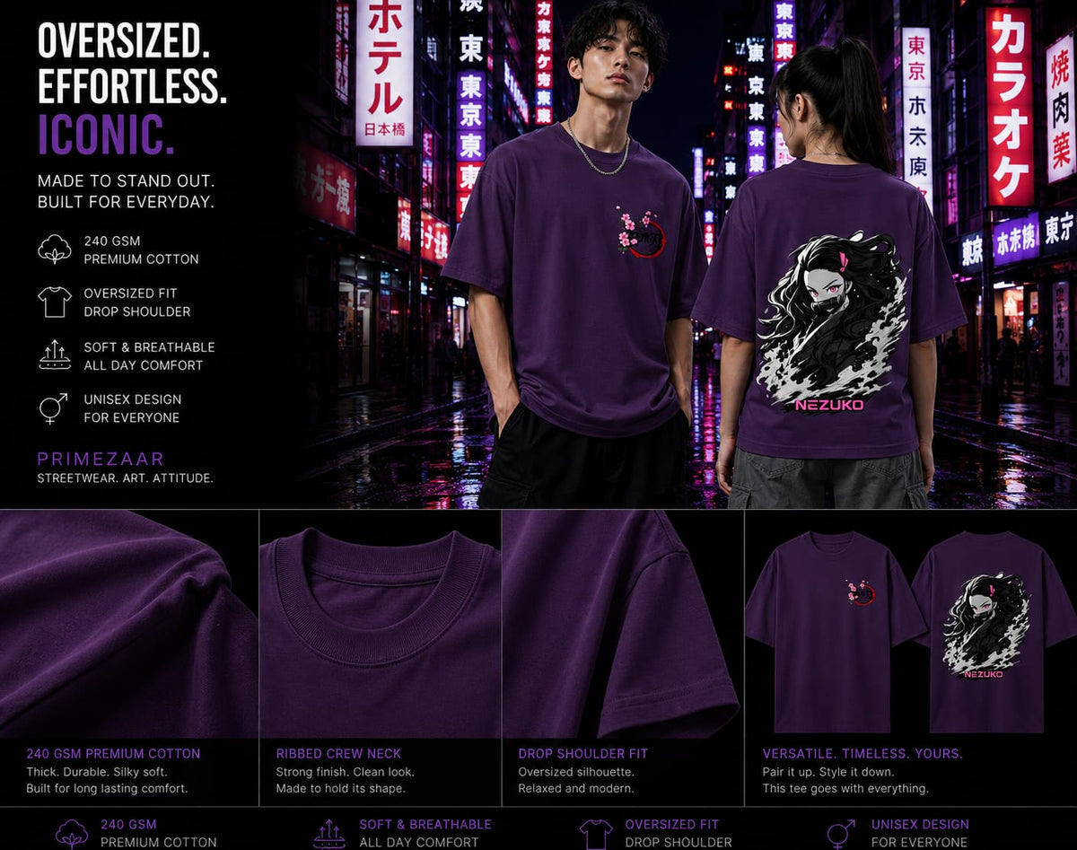 Nezuko Kamado | Demon Slayer | Unisex Oversized Classic Tee