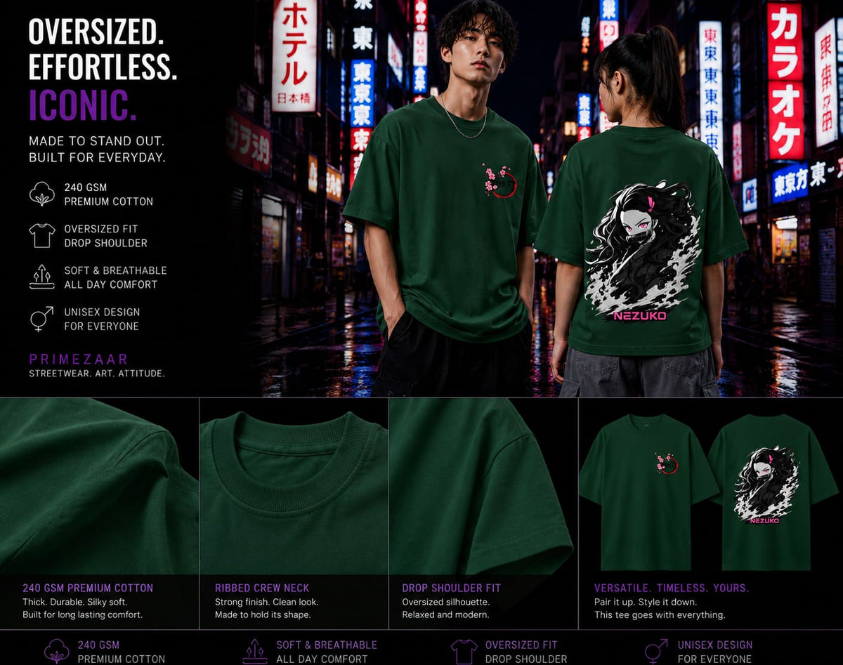 Nezuko Kamado | Demon Slayer | Unisex Oversized Classic Tee