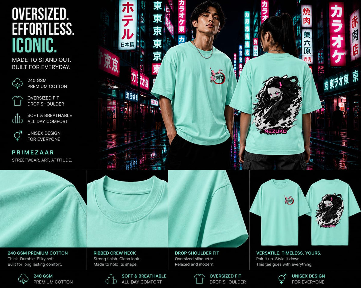 Nezuko Kamado | Demon Slayer | Unisex Oversized Classic Tee