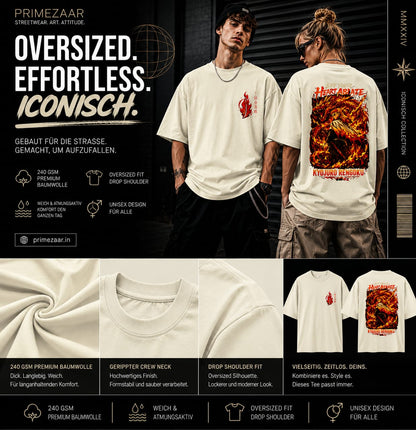 Kyojuro Rengoku – Flame Hashira | Classic Unisex Oversized T-Shirt