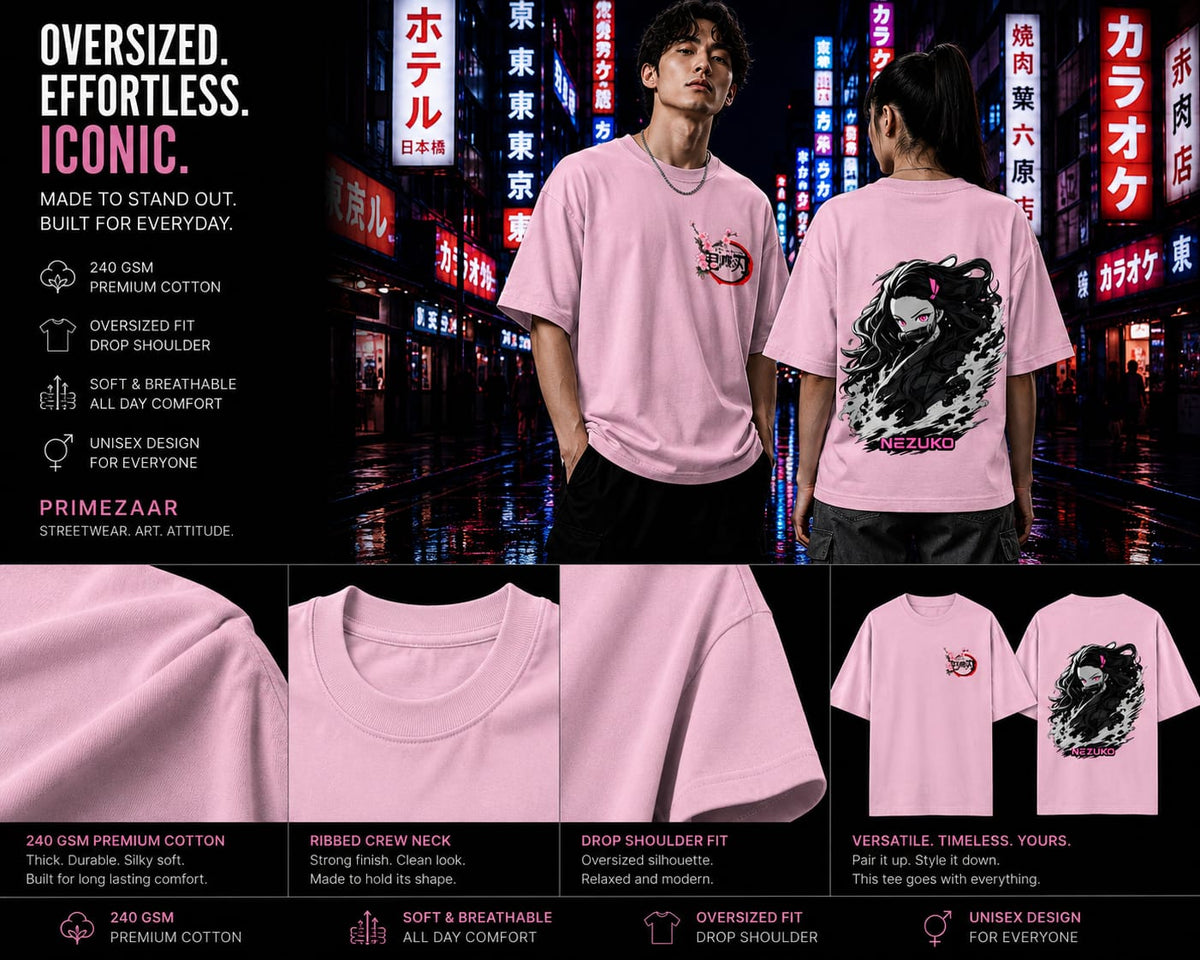 Nezuko Kamado | Demon Slayer | Unisex Oversized Classic Tee