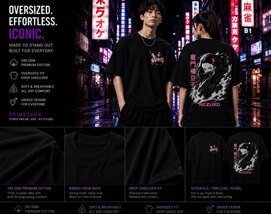 Nezuko Kamado | Demon Slayer | Unisex Oversized Classic Tee