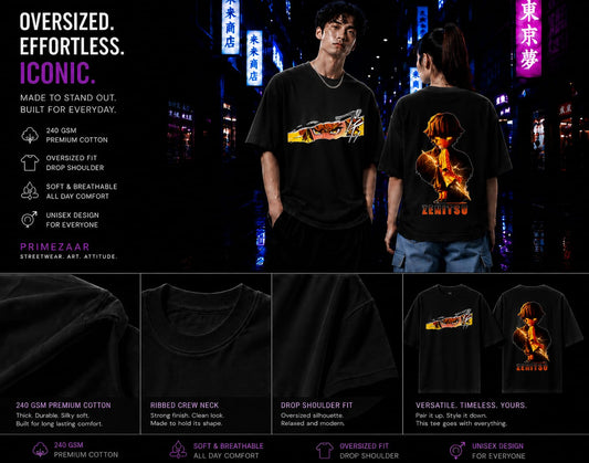 Zenitsu Agatsuma | Demon Slayer | Unisex Oversized Classic T-Shirt