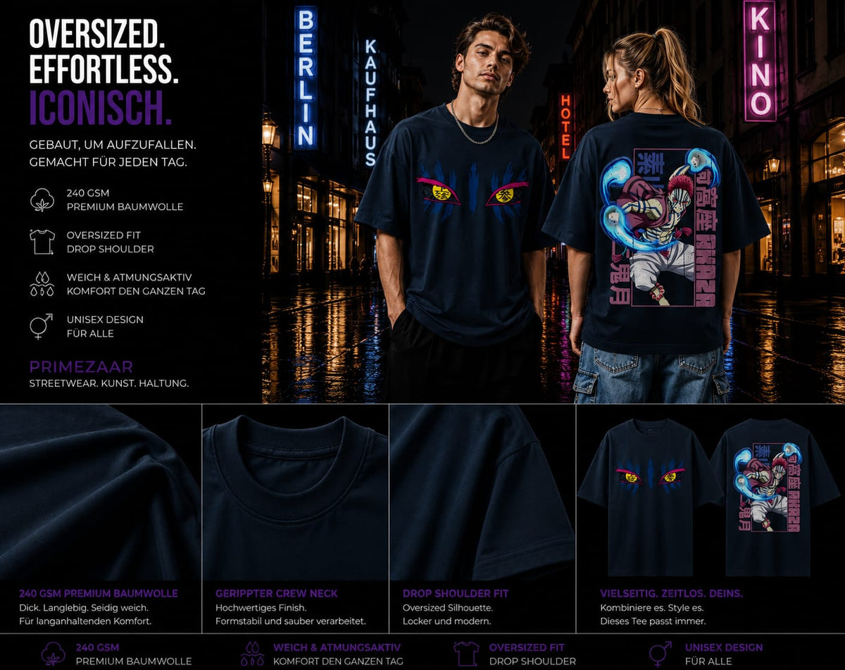 Akaza | Demon Slayer | Unisex Oversized Classic Tee