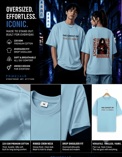 Madara Uchiha – Ghost of the Uchiha | Classic Unisex Oversized T-Shirt