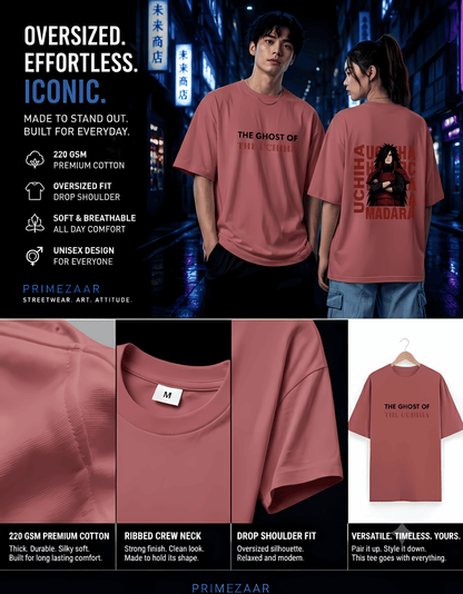 Madara Uchiha – Ghost of the Uchiha | Classic Unisex Oversized T-Shirt