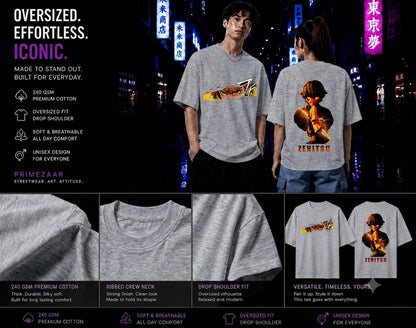 Zenitsu Agatsuma | Demon Slayer | Unisex Oversized Classic T-Shirt