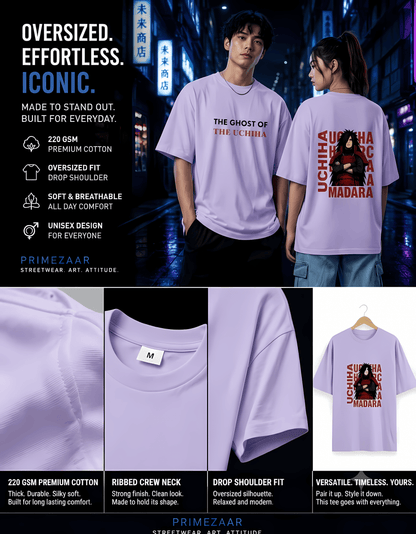 Madara Uchiha – Ghost of the Uchiha | Classic Unisex Oversized T-Shirt