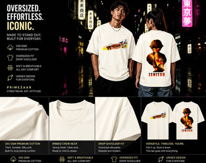 Zenitsu Agatsuma | Demon Slayer | Unisex Oversized Classic T-Shirt