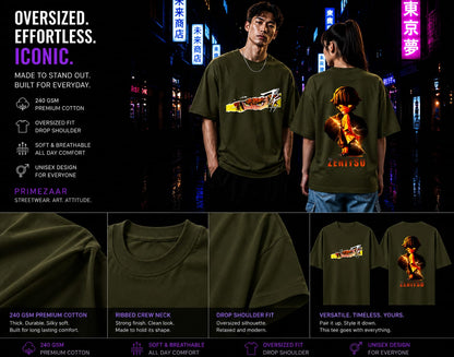 Zenitsu Agatsuma | Demon Slayer | Unisex Oversized Classic T-Shirt