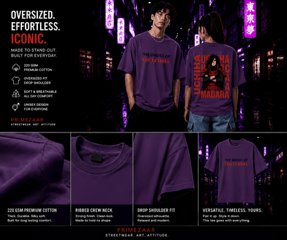 Madara Uchiha – Ghost of the Uchiha | Classic Unisex Oversized T-Shirt
