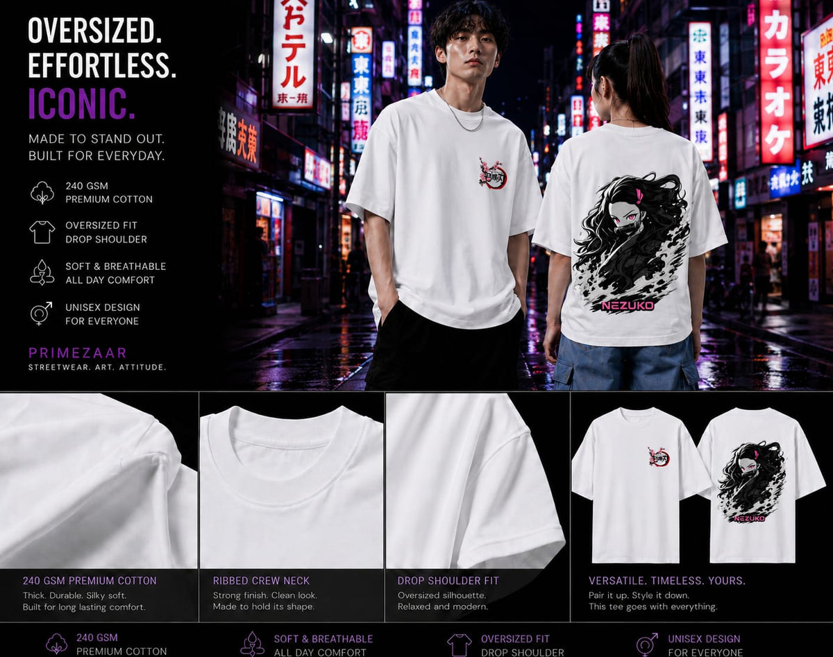 Nezuko Kamado | Demon Slayer | Unisex Oversized Classic Tee
