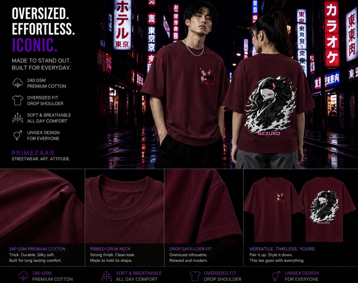 Nezuko Kamado | Demon Slayer | Unisex Oversized Classic Tee