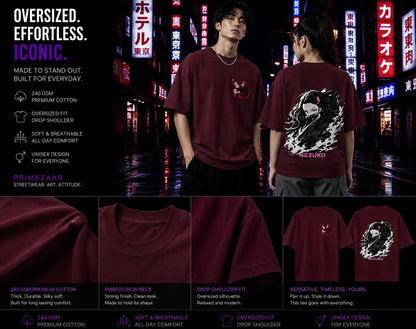 Nezuko Kamado | Demon Slayer | Unisex Oversized Classic Tee