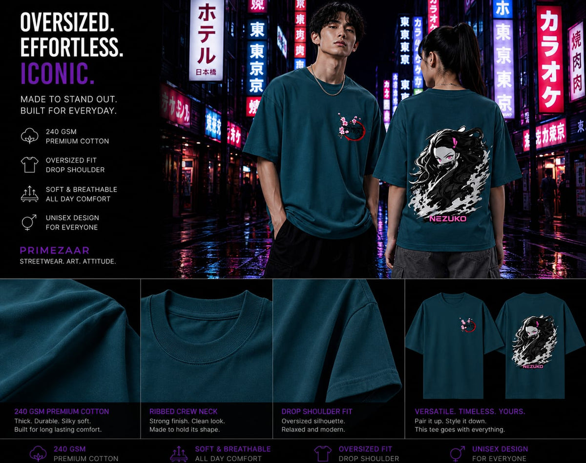 Nezuko Kamado | Demon Slayer | Unisex Oversized Classic Tee