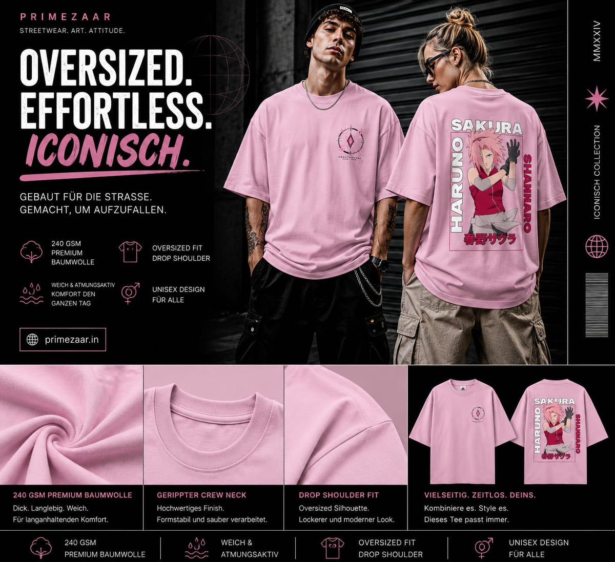 Sakura Haruno | Love Her or Hate Her | Unisex Classic Oversized Tee