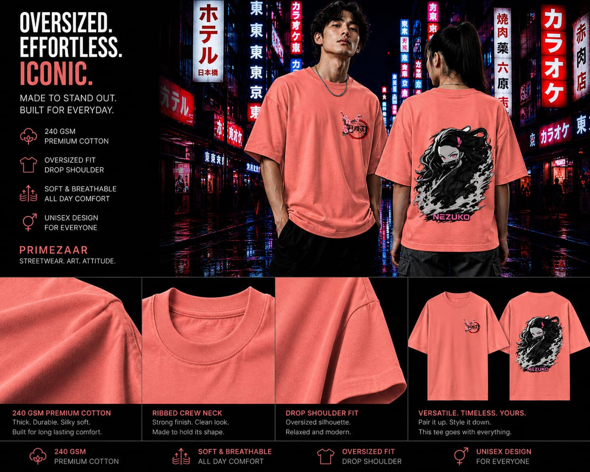 Nezuko Kamado | Demon Slayer | Unisex Oversized Classic Tee