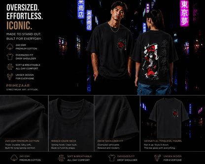 Itachi Uchiha – The Fallen Hero | Classic Unisex Oversized T-Shirt