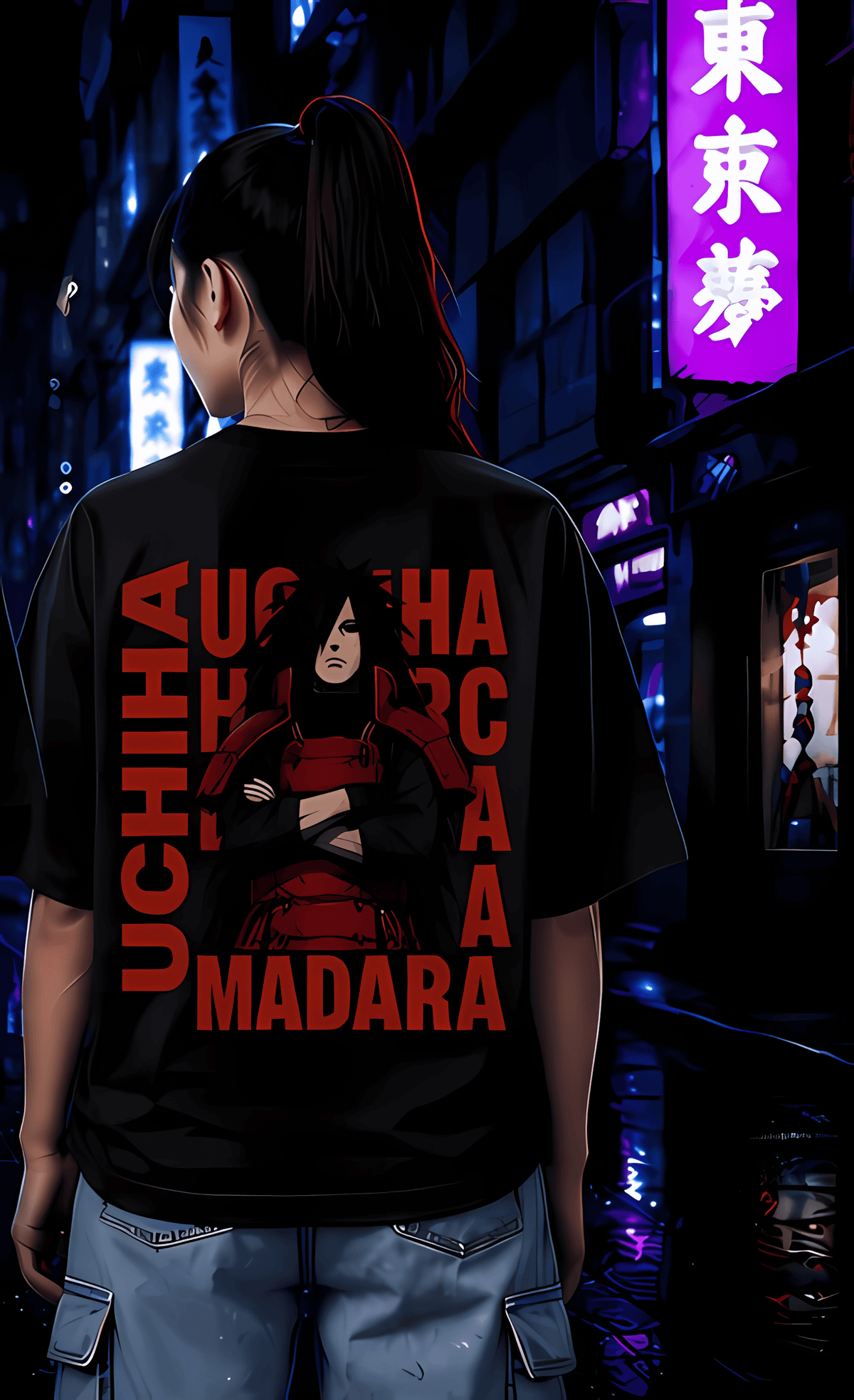Madara Uchiha – Ghost of the Uchiha | Classic Unisex Oversized T-Shirt
