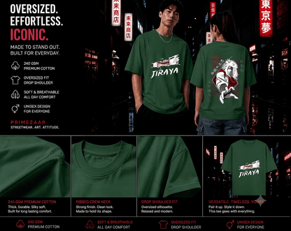 Jiraiya – Legendary Sannin | Classic Unisex Oversized T-Shirt