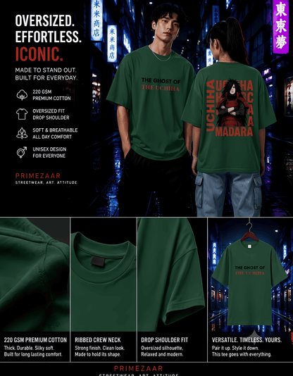 Madara Uchiha – Ghost of the Uchiha | Classic Unisex Oversized T-Shirt