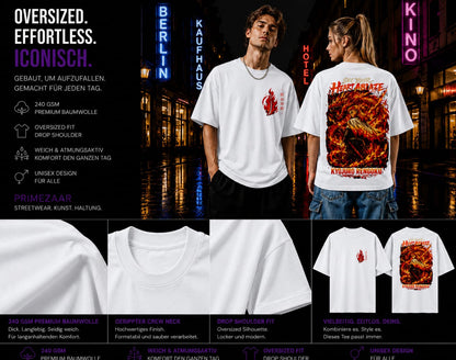 Kyojuro Rengoku – Flame Hashira | Classic Unisex Oversized T-Shirt
