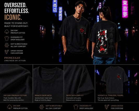 Itachi Uchiha – The Fallen Hero | Classic Unisex Oversized T-Shirt