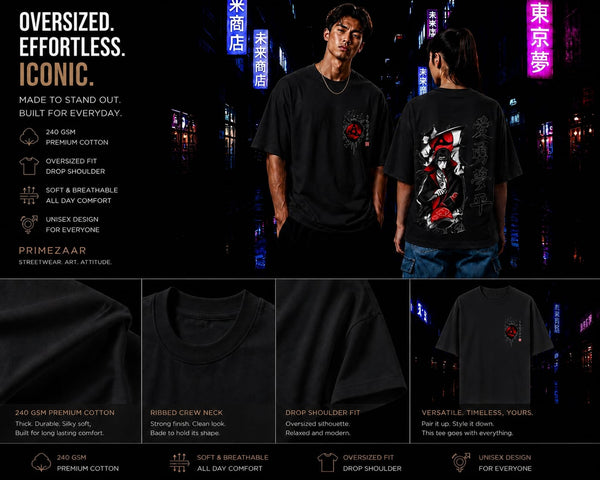 Itachi Uchiha – The Fallen Hero | Classic Unisex Oversized T-Shirt