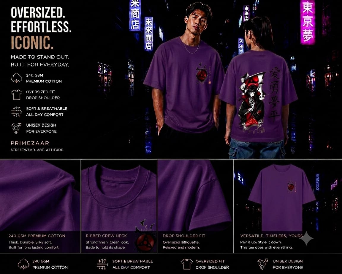 Itachi Uchiha – The Fallen Hero | Classic Unisex Oversized T-Shirt
