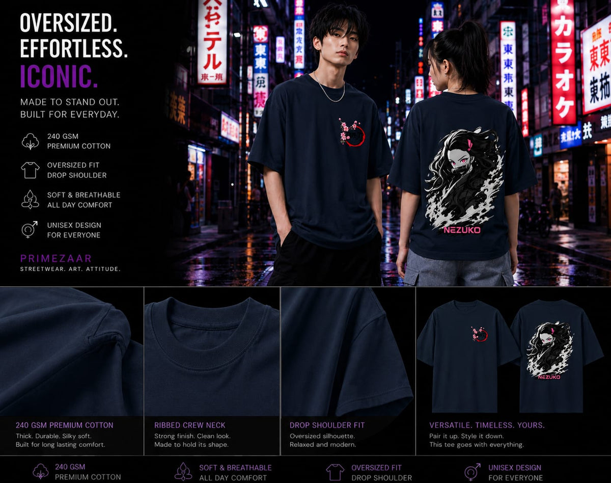 Nezuko Kamado | Demon Slayer | Unisex Oversized Classic Tee