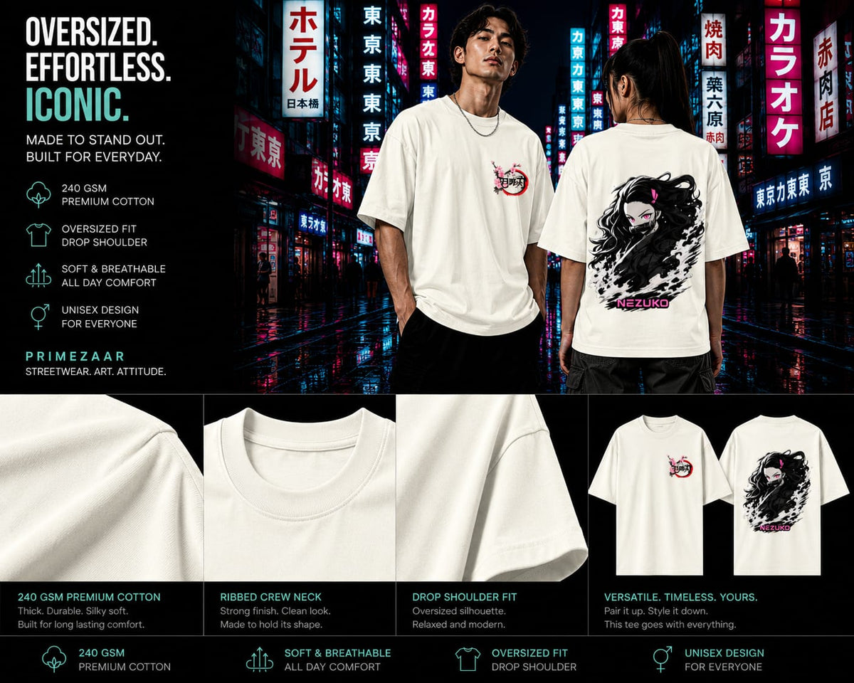 Nezuko Kamado | Demon Slayer | Unisex Oversized Classic Tee