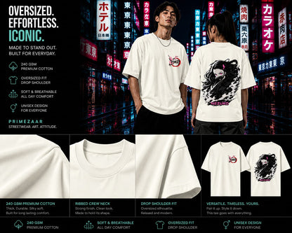 Nezuko Kamado | Demon Slayer | Unisex Oversized Classic Tee