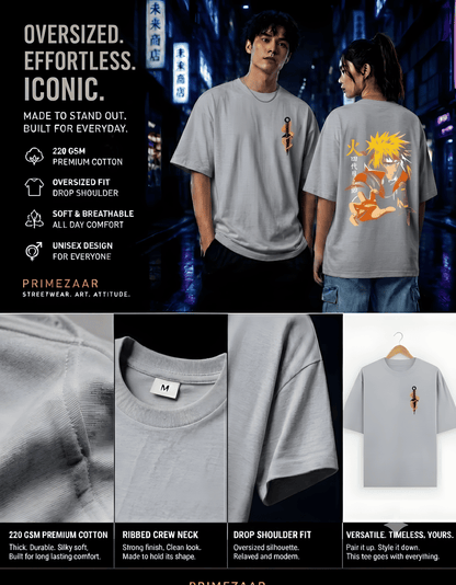 Minato Namikaze – The Yellow Flash | Classic Unisex Oversized T-Shirt