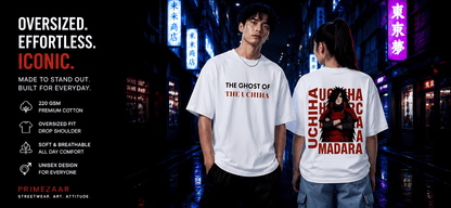 Madara Uchiha – Ghost of the Uchiha | Classic Unisex Oversized T-Shirt