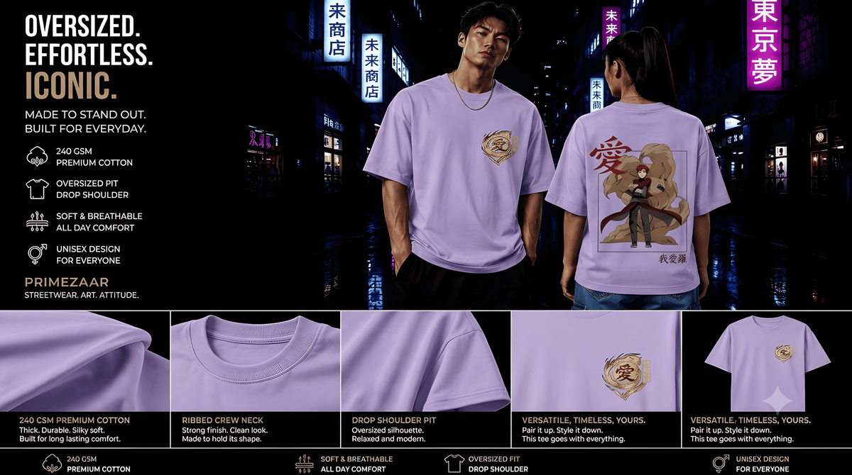 Gaara – The Desert King | Classic Unisex Oversized T-Shirt