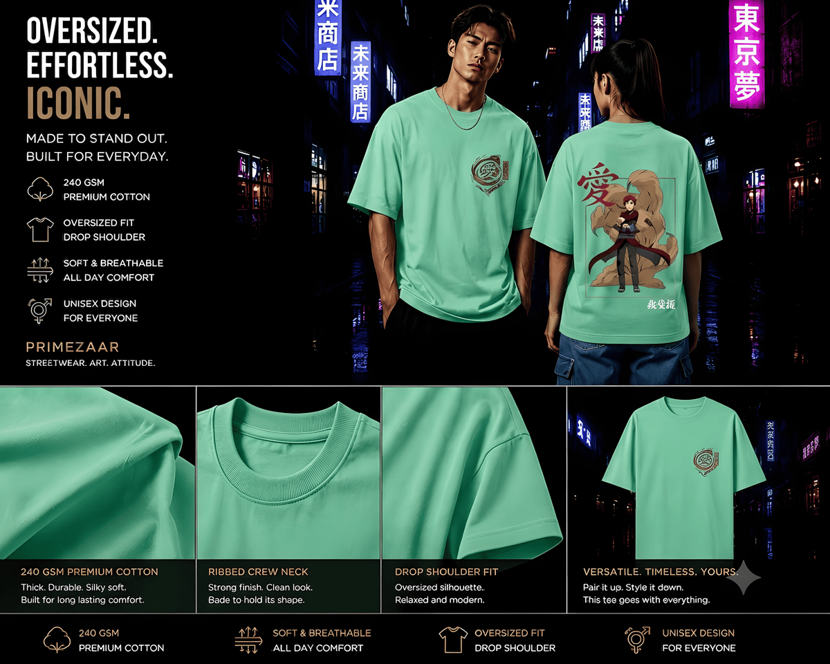 Gaara – The Desert King | Classic Unisex Oversized T-Shirt