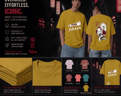 Jiraiya – Legendary Sannin | Classic Unisex Oversized T-Shirt