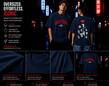 Akatsuki – Legendary Outcasts | Classic Unisex Oversized T-Shirt