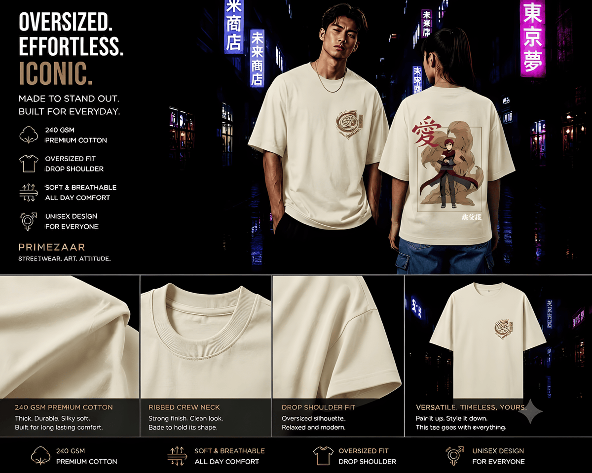 Gaara – The Desert King | Classic Unisex Oversized T-Shirt