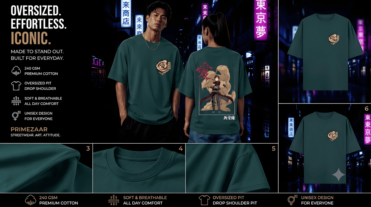 Gaara – The Desert King | Classic Unisex Oversized T-Shirt
