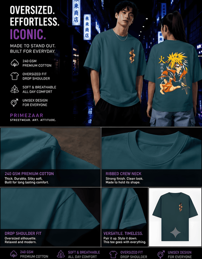 Minato Namikaze – The Yellow Flash | Classic Unisex Oversized T-Shirt